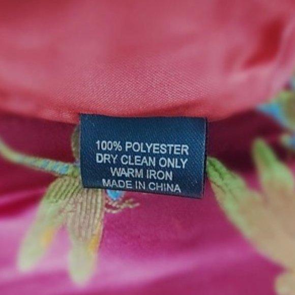 Red Brocade Jewelry Organizer Roll Bag Travel Jewel Pouch Woven Dragonfly Large - Picture 7 of 11